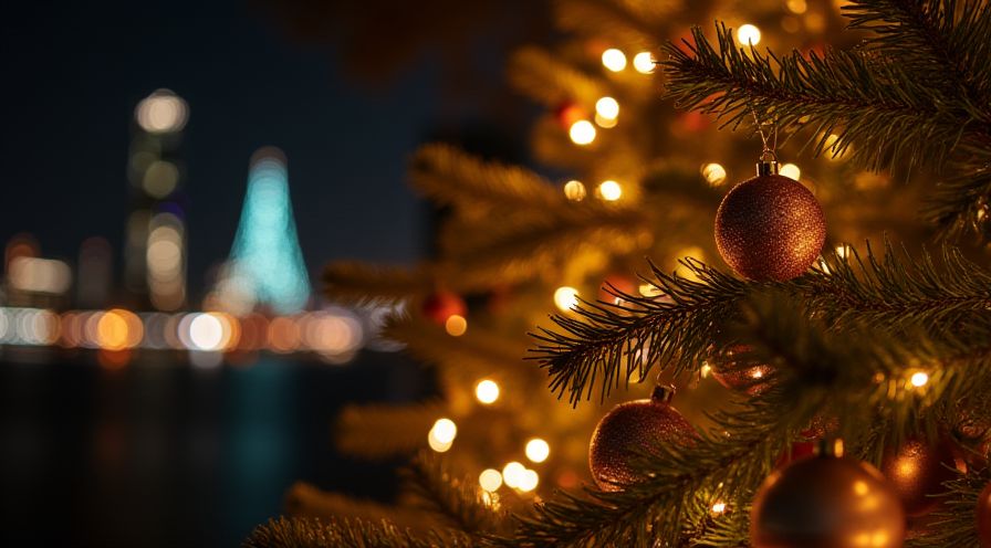 Weihnachtliche Tischdekoration